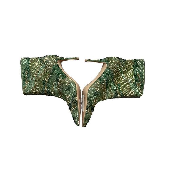 Kurt Geiger London Belgravia Women's 38.5 Bootie Green Crystal Heel NEW $265 - Picture 3 of 4